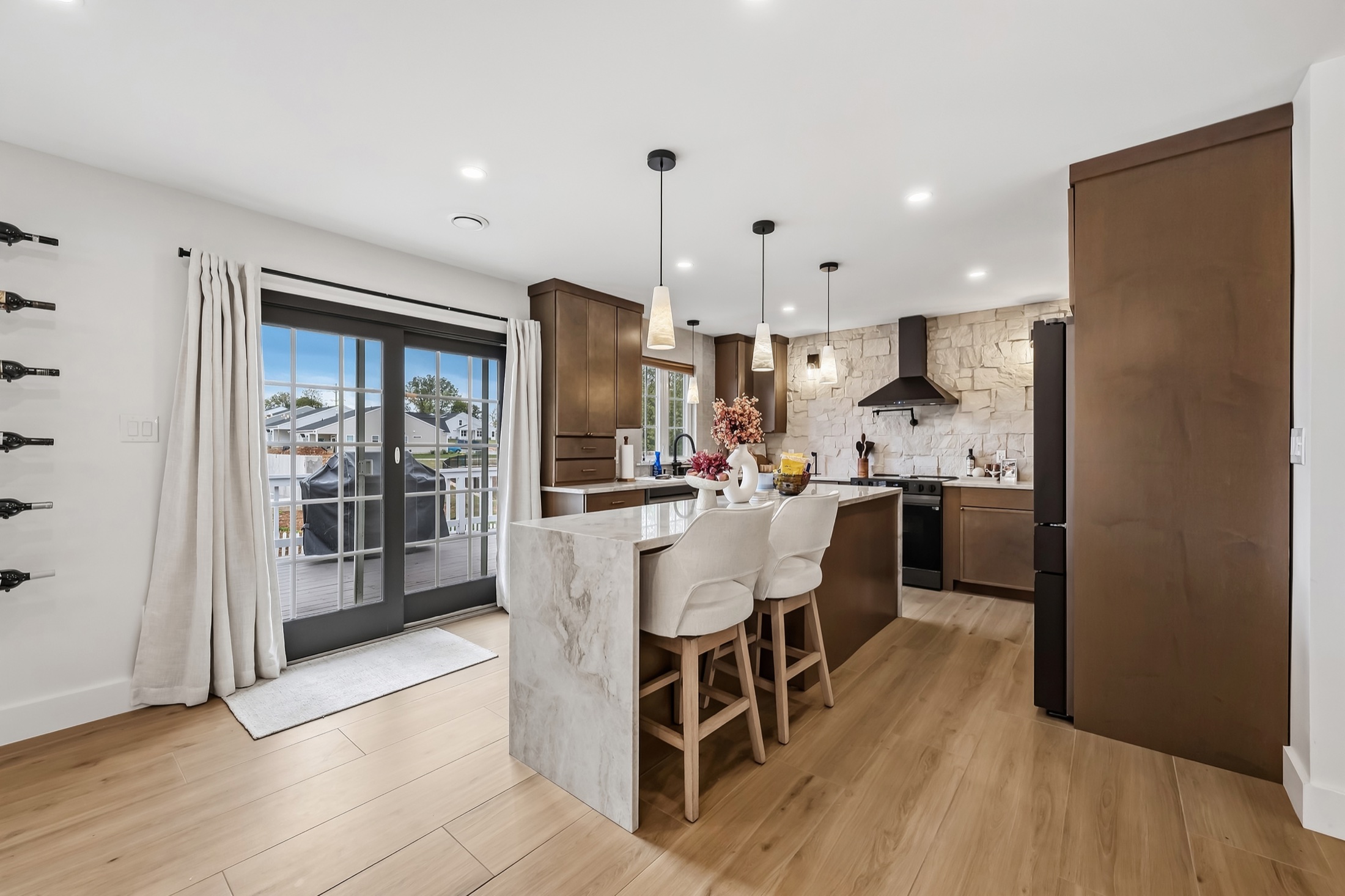 Modern kitchen photographed for a real estate listing